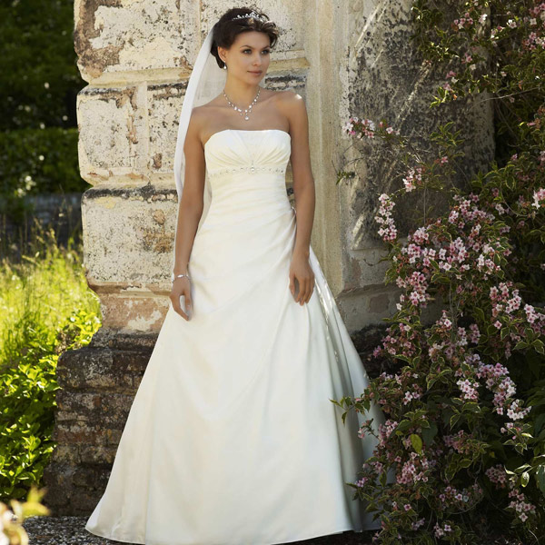 Robe de mariée en satin