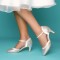 Anna Perfect chaussures de mariage argentées
