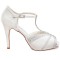 Chrystal Westerleigh chaussure mariage satin ivoire