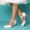 Elsa dentelle Pieds larges Perfect chaussures de mariée talon moyen