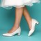 Melanie satin Perfect chaussure mariage ivoire