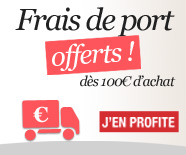 Frais de ports offerts en relais à partir de 100€ d'achat !